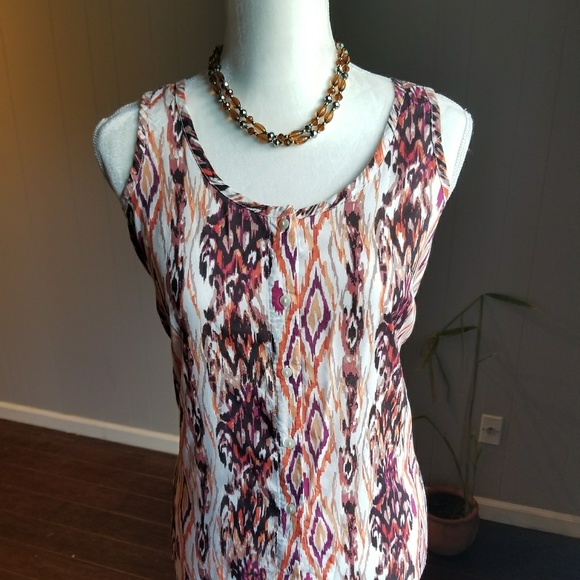 Faded Glory Tops - Sleeveless animal print tank